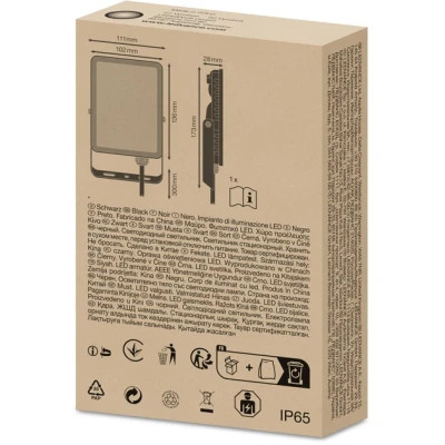 Прожектор LEDVANCE FL ESSENTIAL 20W 840 BK IP65 (4058075768017) Винница - изображение 7
