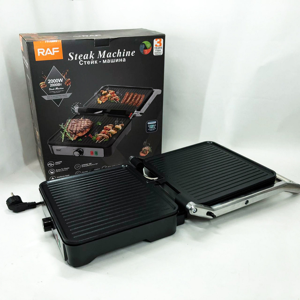 Хороший гриль электрический для дома, Настольный домашний гриль решетка для жарки мяса VR-11 Львов - изображение 10