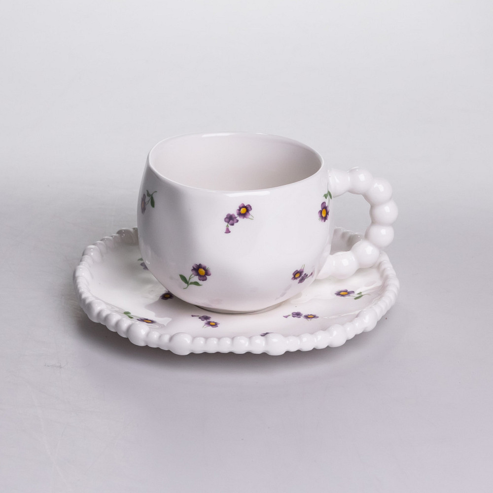 Yiwu Столовий набір посуду тарілок і чашок 32 предмети на 6 персон Pearl порцеляновий YY78-4A Коломия - фото 5