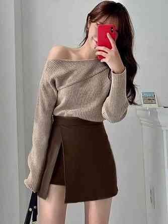 Базова жіноча спідниця-шорти костюмка люкс Шоколад, 42/44 Одеса