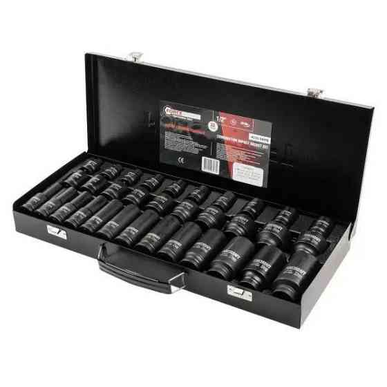 Набор головок ударных 33пр. 1/2'' 6-гранные (8-32мм) Forcekraft FK-4333-5MPB Одесса