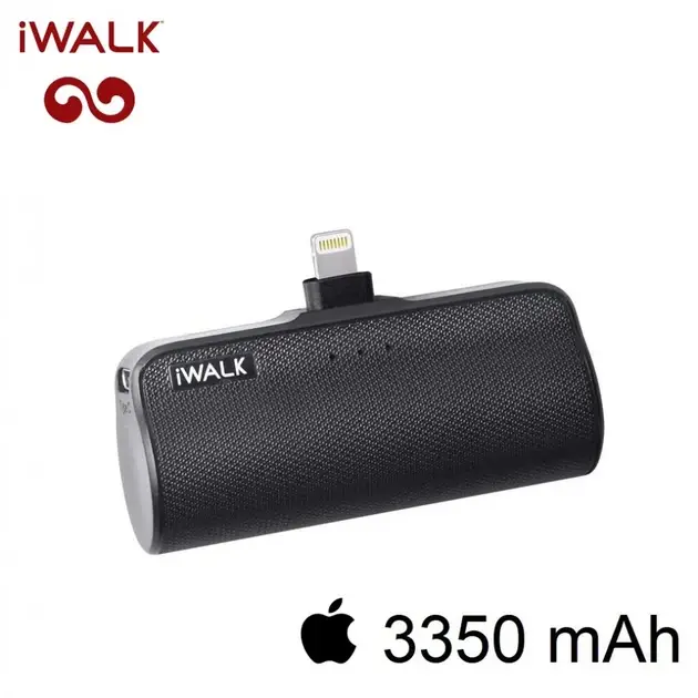 Портативный Power Bank iWALK DS3350L 3350 мА·ч Lightning для iPhone, без кабеля, компактный, черный/белый Киев - изображение 10