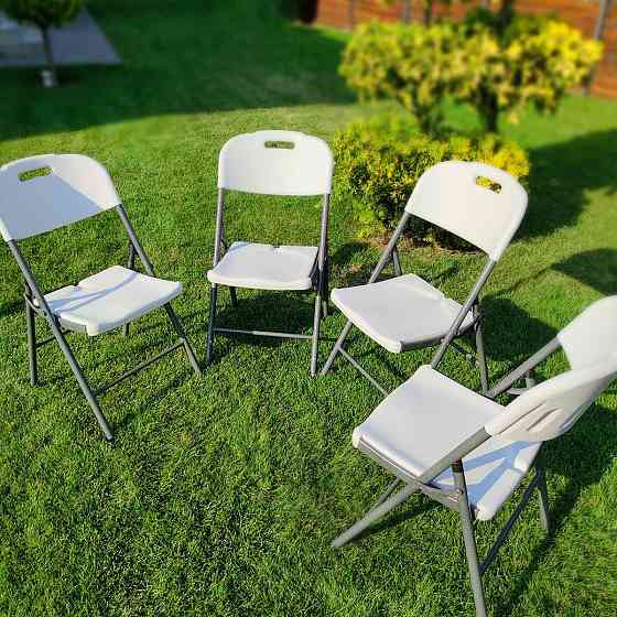 Складний стілець 47,5х59х86,5см Білий (стандартний тип) SW-00001607 Київ