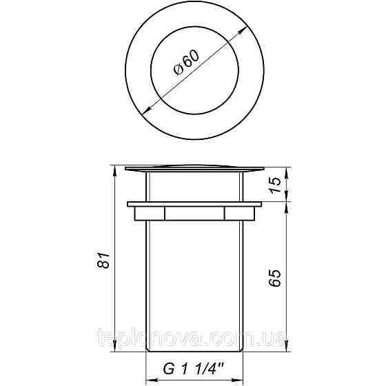 Донний клапан Globus Lux HG-053B (Click-clack) Чернівці