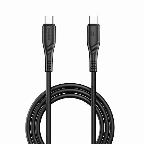 Кабель Winso Pro Type-C to Type-C 60W PVC 2м чорний Львів