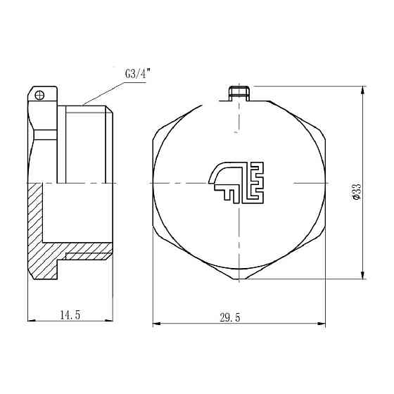 Заглушка Thermo Alliance Forte 3/4