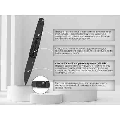 Ніж Ganzo G721B-BK Вінниця