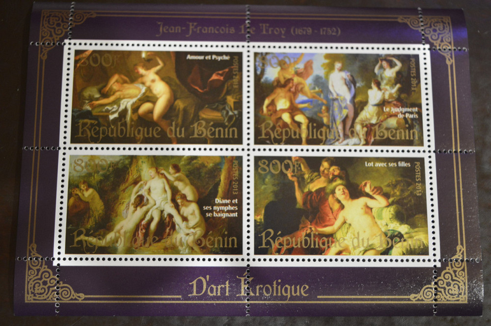 Бенин. Искусство. Марки. Личности. Блок. 2013 год (А-3) Полтава - изображение 1