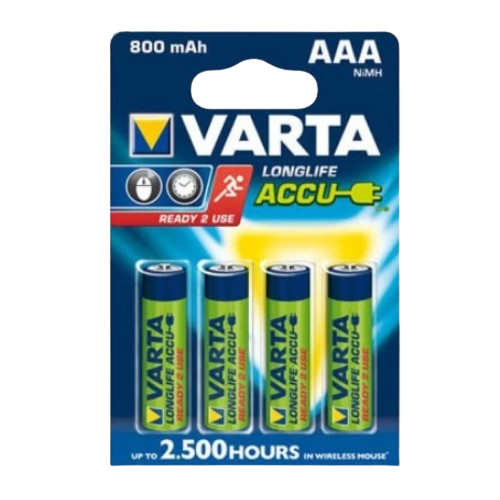Акумулятор AAA/HR03 800mAh (бл-4шт) VARTA Житомир - изображение 1