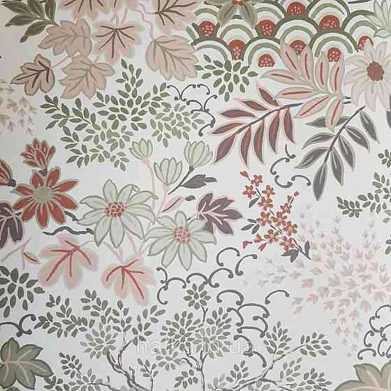 Обои флизелиновые эко Rasch Salisbury 0.53х10 цветы полевые листья 53338 Киев