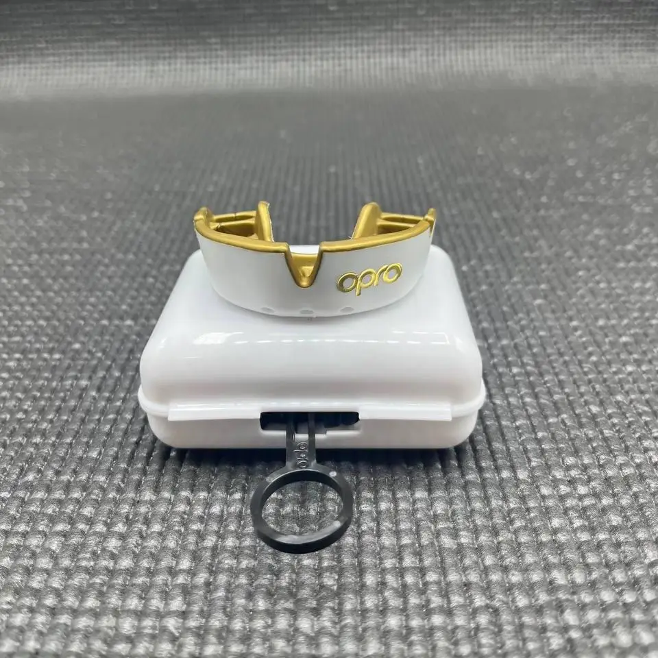 Капа OPRO Gold дитяча (вік до 10р.) White/Gold (art.102505005) Каменское - изображение 6