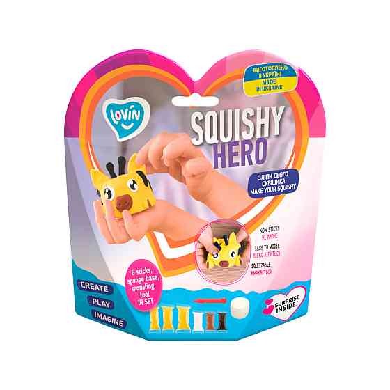 Squishy SquiRaff ТМ Lovin Набір для ліплення з повітряним пластиліном, шт Киев
