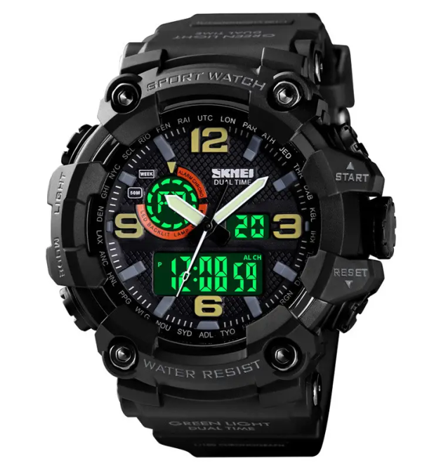 Мужские наручные часы Skmei 1520 Черный Винница - изображение 9