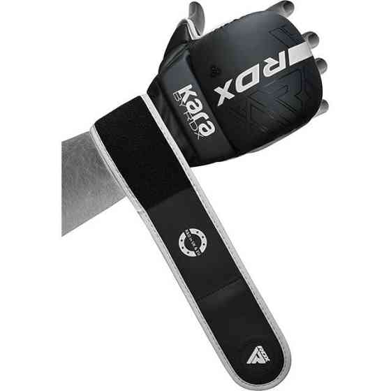 Перчатки для ММА (Греплинговые перчатки) RDX F6 KARA Matte White Plus S/M (капа в комплекте) Киев