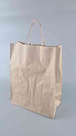 Пакет с ручками бумажный 29*23*12 коричневый №4 (25 шт) Харків