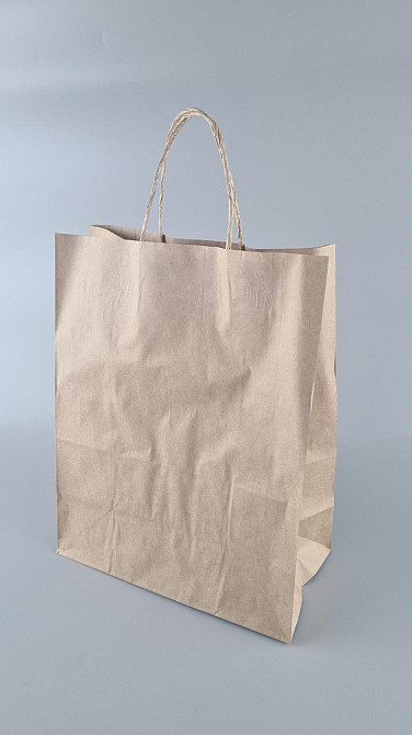 Пакет с ручками бумажный 29*23*12 коричневый №4 (25 шт) Харків - фото 1