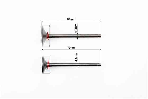 Клапан впускний (d=29; h=80,5), випускний (d=24; h=79) к-кт 150cc Keeway Київ