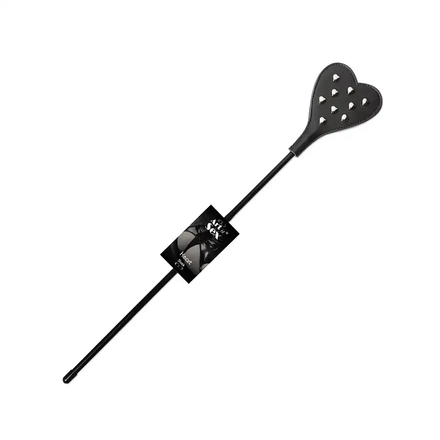 Стек з металевими гвинтами Art of Sex - BDSM Heart, екокожа, колір чорний Львів - фото 5