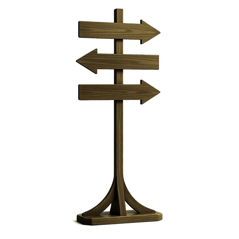 Напольная стрелка-указатель 