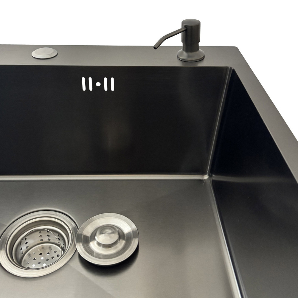 Мийка кухонна 3mm 600х450 Графіт 6045HG Mira (000032094) Київ - фото 2