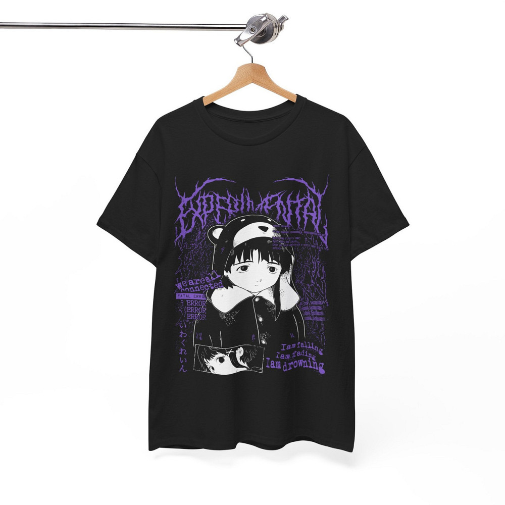 Футболка аниме Сериал Експериментс Лаин Лаин оверсайз (S/M/L) Черний AnimeJ0108 Днепр - изображение 7