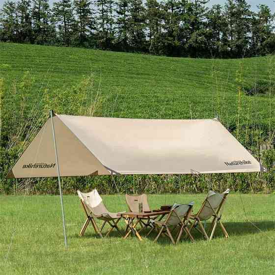 Тент для кемпінгу Naturehike Girder NH20TM006, 150D, 400*292 см, золотий (з двома стійками) Київ
