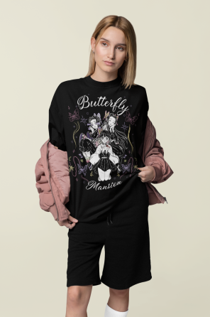 Футболка для мальчика аниме Истребитель демонов оверсайз (рост от 165 до 180 ) Черний AnimeJ0704m Днепр