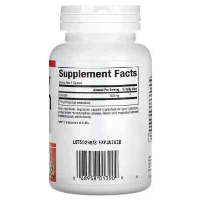 Вітамінно-мінеральний комплекс Natural Factors Кверцетин, 500 мг, Quercetin, 60 вегетаріанських капсул (NFS01390) Вінниця