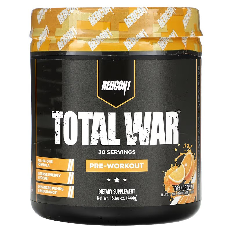 Предтренировочный комплекс Redcon1 Total War PREWORKOUT 441 г, Orange Crush Луцк - изображение 1