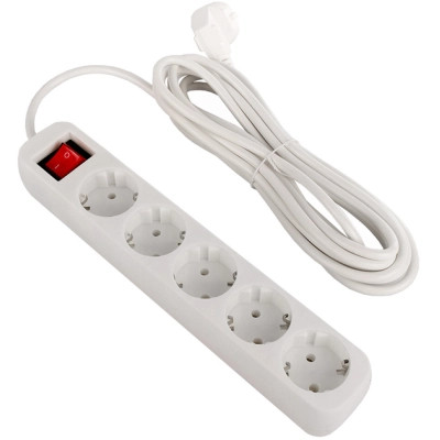 Мережевий фільтр живлення ColorWay CW-PSEA55W, 5 розеток/ 5M white (CW-PSEA55W) Вінниця - фото 4