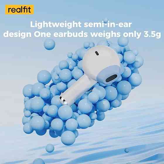 Безпровідні навушники Realfit F2 Pro, активне шумозаглушення, Bluetooth 5.3,з мікрофоном, Фіолетові Запоріжжя