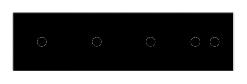 LIVOLO Рамка 4-постова для трьох 1-сенсорних та одного 2-сенсорного вимикачів (1-1-1-2) LIVOLO, Коломия - фото 2