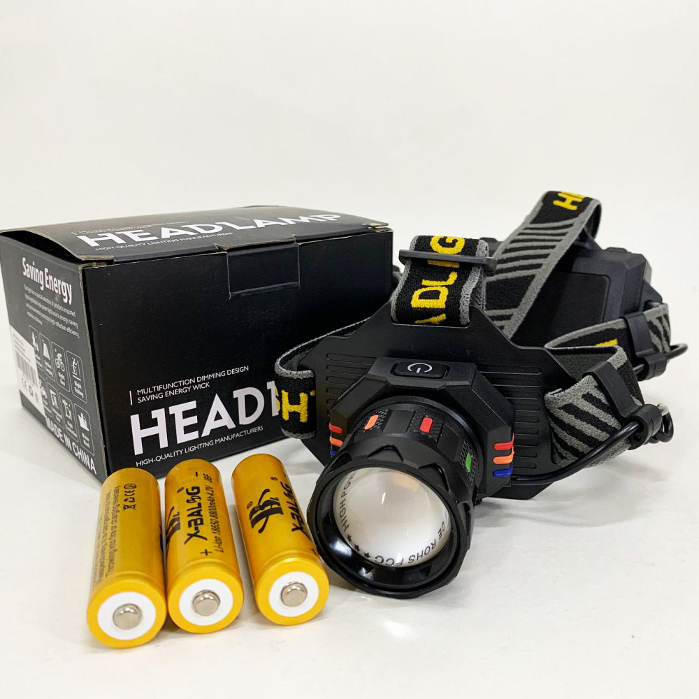 Ліхтар налобний BL-T701A-TG 3x18650 JZ-70 Львів - фото 6