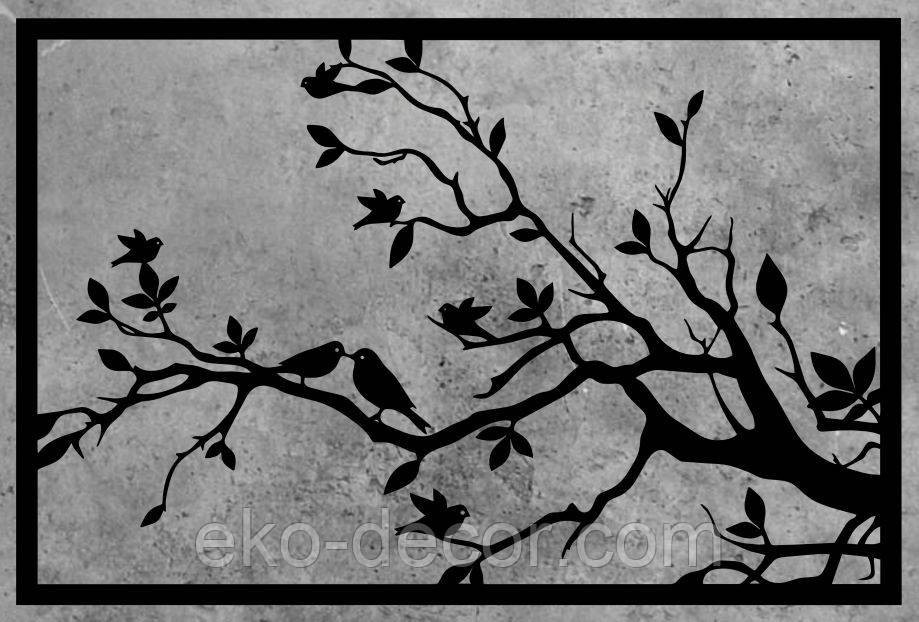 Декоративное настенное Панно «Весна» Декор на стену 70*46 см, Черный Киев - изображение 9