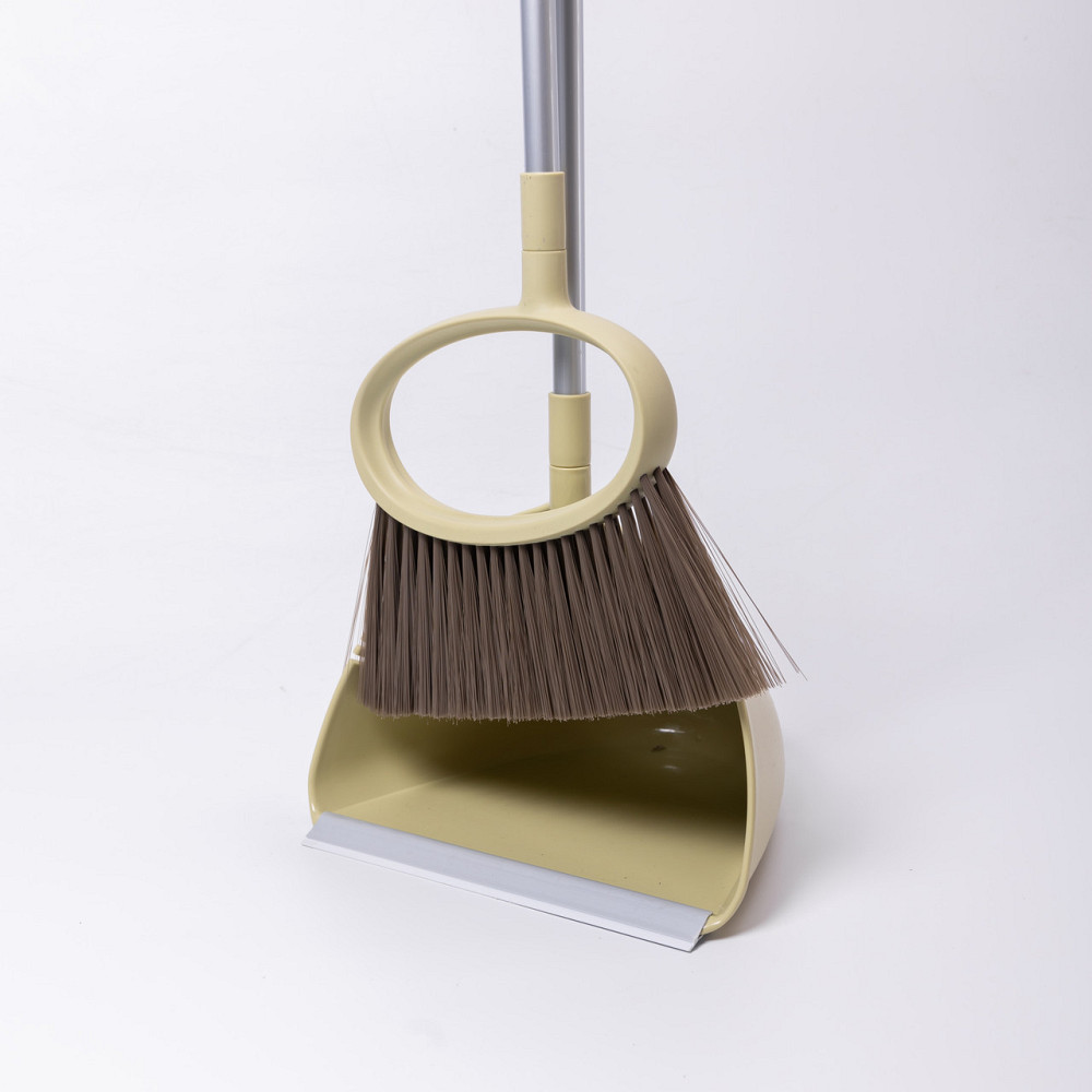 Yiwu Набір віник і совок на довгій ручці для підлоги 25×25×95 (см) Зелений HP-45-1GR Коломыя - изображение 4