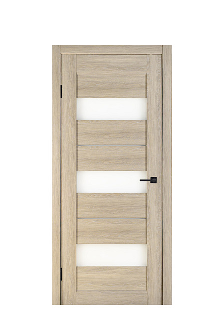 Дверь Реликт Трес Дуб Grey + Сатиновое стекло 40*200 см Дверное полотно для дома Межкомнатная дверь Киев - изображение 1