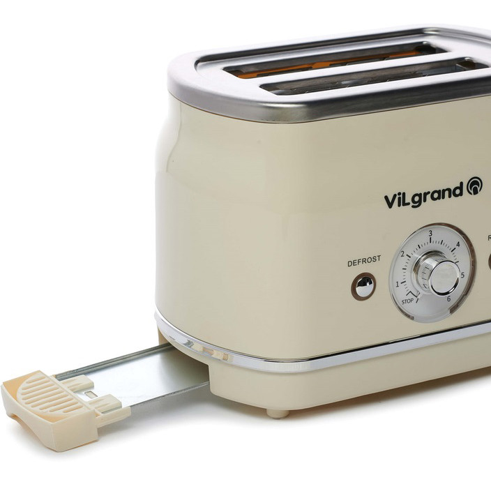 Сендвіч-тостер для грінок ViLgrand VT0823R 850 Вт, Хороший тостер для хліба Тостер дому та офісу DL-11 Львів - фото 14