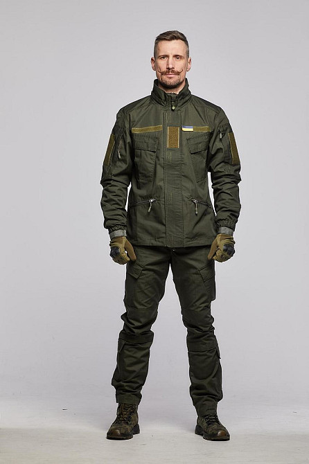 Чоловіча армійська літня куртка хакі ріп стоп , вітрозахисна польова штурмова куртка з капюшоном Львів - фото 5