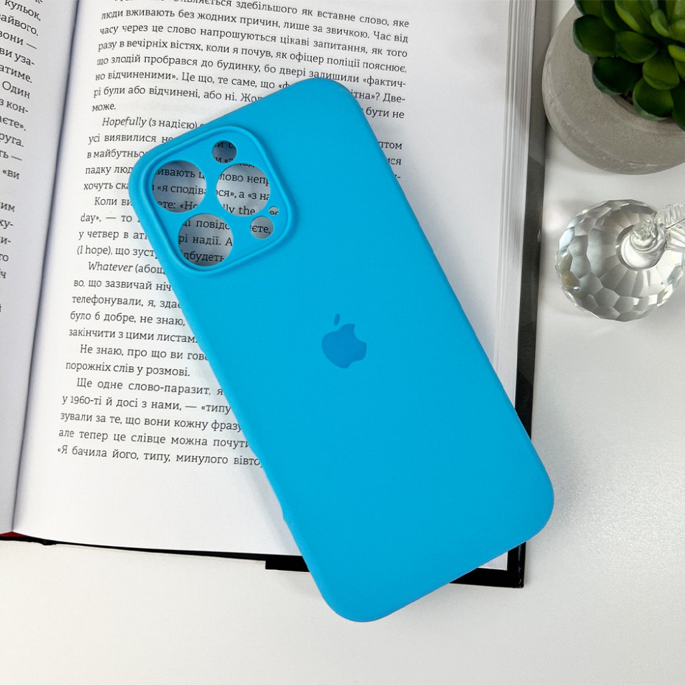 Чохол для смартфона Silicone Full Case AA Camera Protect for Apple iPhone 16 Pro 44,Light Blue Київ - фото 7