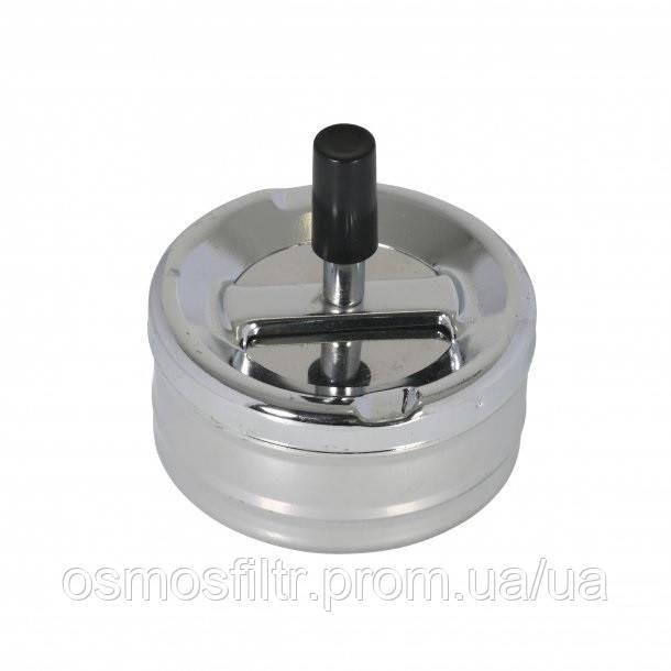 Попільничка Axentia хромована поворотна  матовий контейнер Ø 9.5 см Н 8.5 см (290835) Київ - фото 2