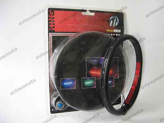 Подсветка гибкая 2062 24LEDх60см Blue/резинов.основа Винница