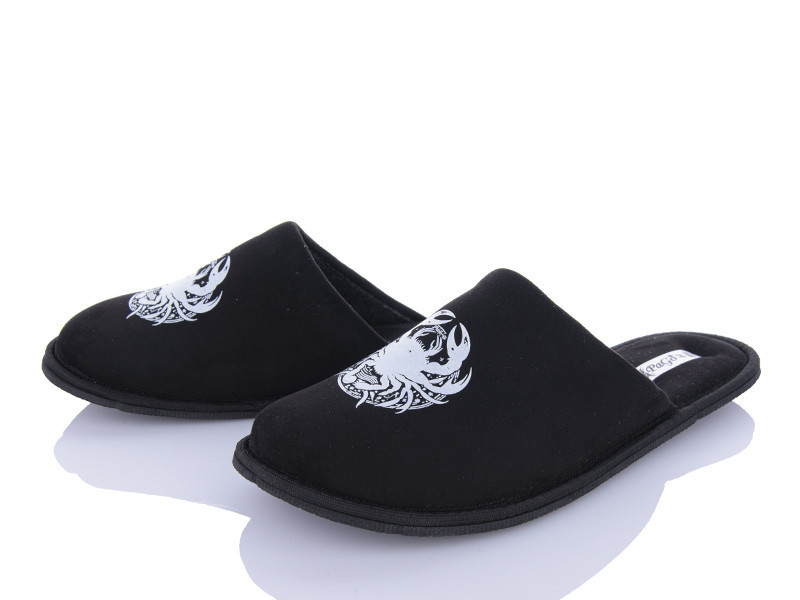 Хатні капці чоловічі чорний знак зодіаку подарунок Чоловічі закритий носок Рак 2106-2207 Всі знаки Одеса - фото 8