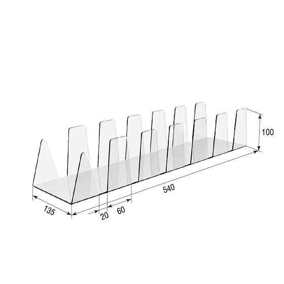 Подставка EKOSTAR под товар на 6 секций Киев