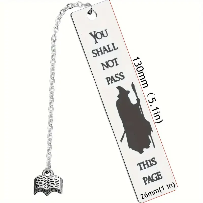 Металева закладка «You Shall Not Pass» – фентезі аксесуар для книг Київ - фото 4