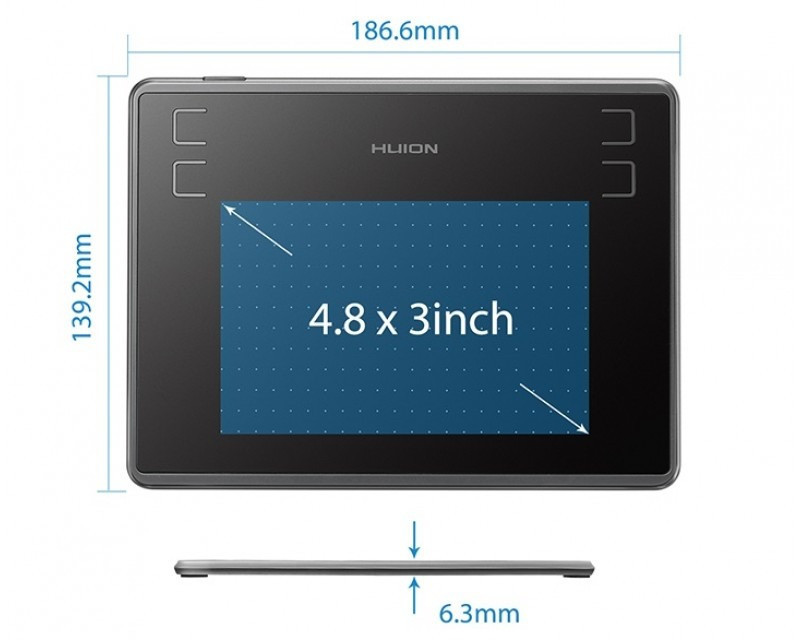 Графічний планшет Huion Inspiroy H430P ( 19915 ) Харьков - изображение 3
