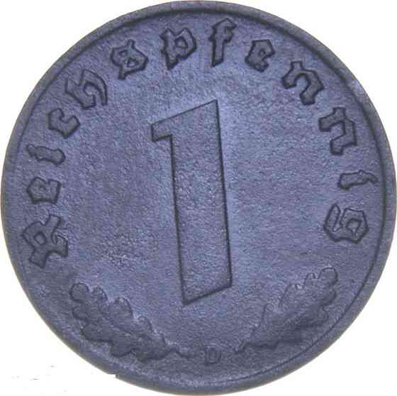 Німеччина 1 Рейхспфенниг 1942 D Полтава