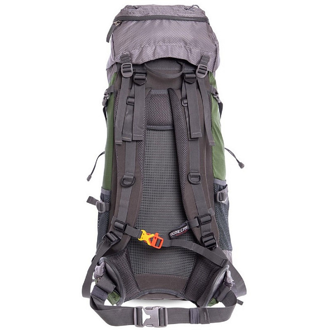 Рюкзак туристичний каркасний COLOR LIFE 172 60л нижній вхід оливковий Київ - фото 5
