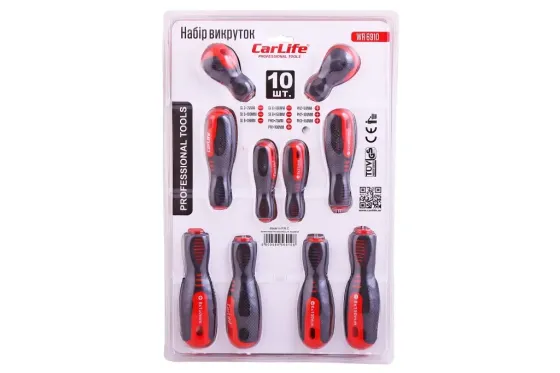 Набір відверток 10 ед. CarLife Вінниця