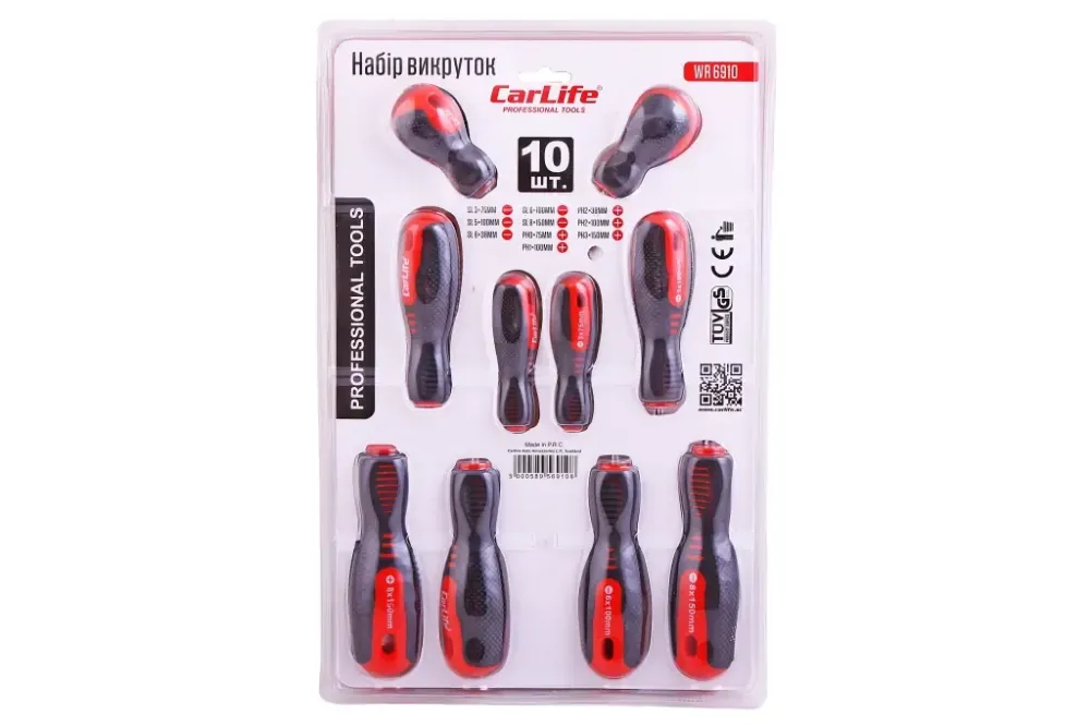 Набір відверток 10 ед. CarLife Вінниця - фото 2