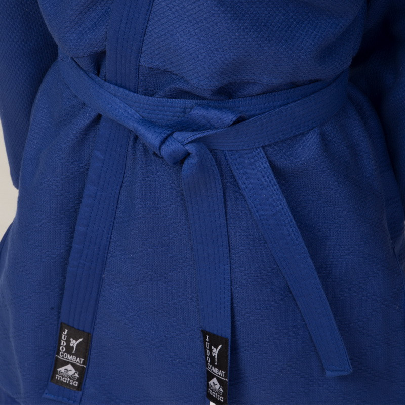 Кимоно для дзюдо синее MATSA MA-0015 (рост 130-200см) Вишнёвое - изображение 3